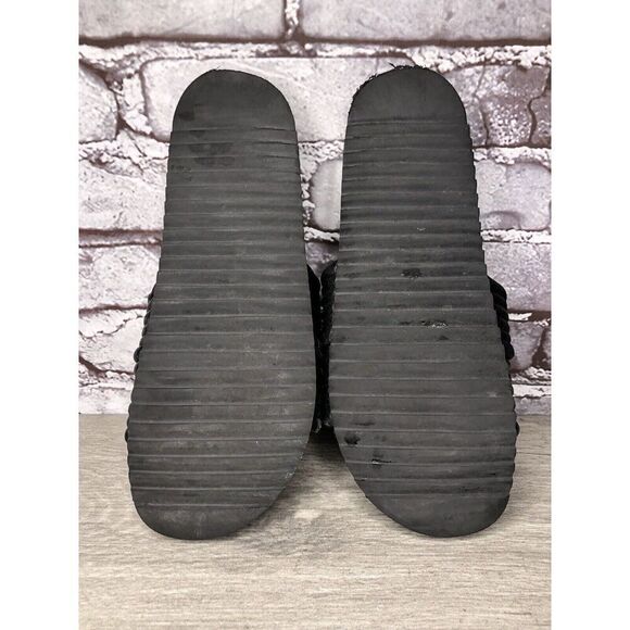 Antenora Black Leather Casual Strap Slides Italy Sandals Women Sz 7M US/38EU - Picture 9 of 16